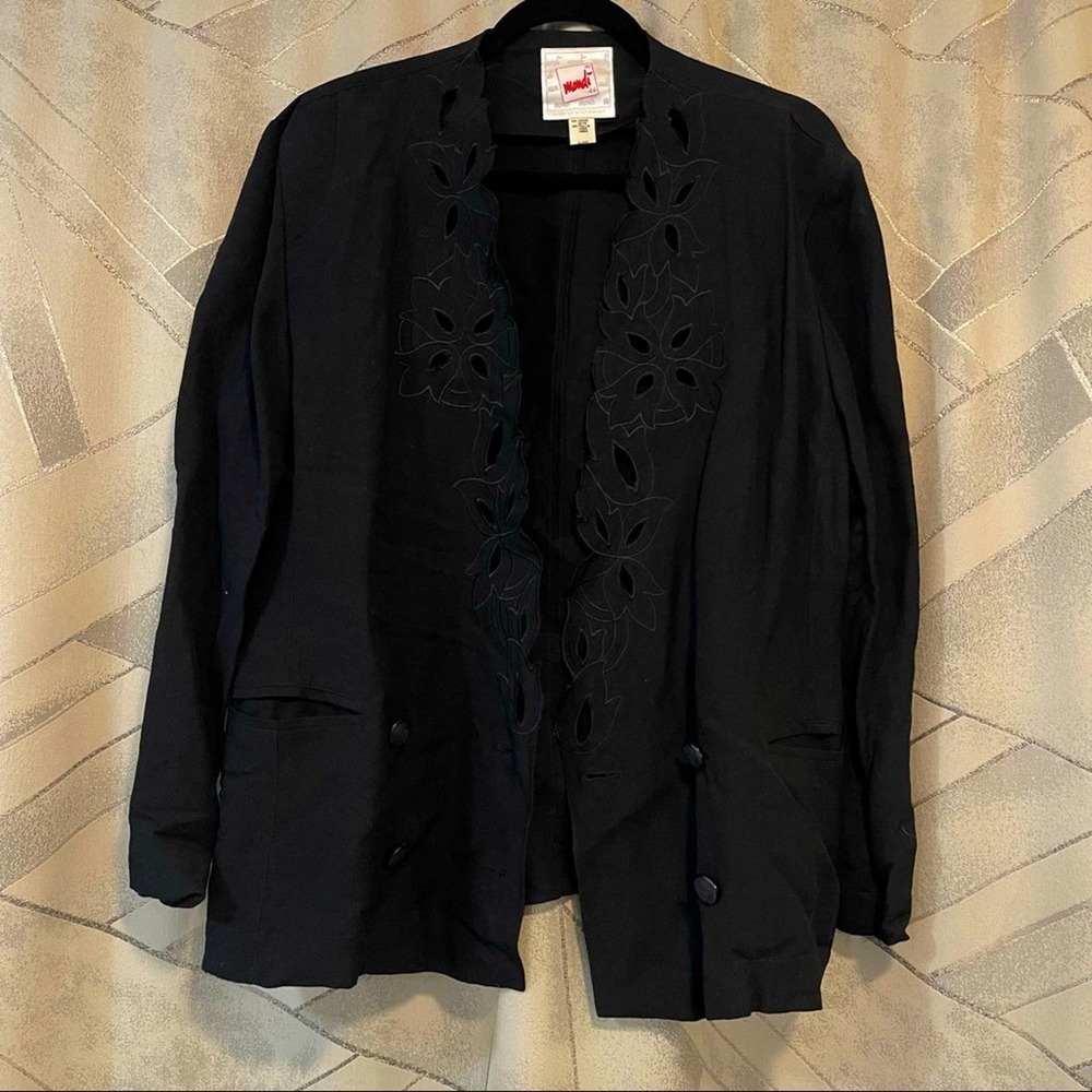 Vintage Mondi cut out detail blazer jacket large
